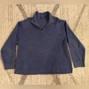 Polo Ralph Lauren Long Sleeve Blue 1/4 Zip Men’s XXL Pullover Sweater